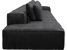 Riley Plaza Flint Grey Modular Sofa - 1x Arm, 4x Armless, 1x Left Terminal color Plaza Flint Grey