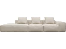 Riley Santa Fe Sand Modular Sofa - 1x Arm, 2x Armless, 1x Left Terminal color Santa Fe Sand