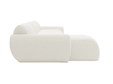 Malmo Boucle Ivory Chaise Sofa - 3 Seater color Boucle Ivory