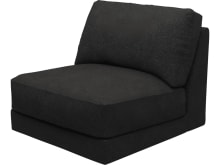 Monica California Charcoal Armless Sofa Chair Module color California Charcoal