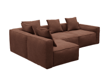 Riley Apt Muse Rust Corner Sofa - 4 Seater LAF Terminal color Muse Rust