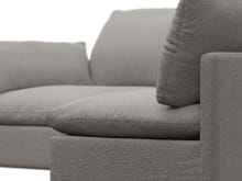 Willow Boucle Pumice Corner Sofa - 4 Seater RAF Terminal color Boucle Pumice