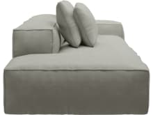 Riley Toorak Pebble Modular Sofa - 1x Arm, 1x Armless, 1x Left Terminal color Toorak Pebble