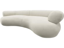 Colette Muse Flax Sofa - 3 Seater color Muse Flax