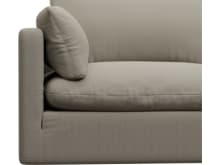 Willow Plaza Natural Modular Sofa - 2 Seater color Plaza Natural