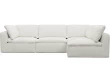 Cloud Deep Tribute Ice Modular Sofa - 4 Piece color Tribute Ice