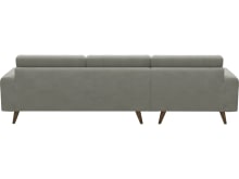 Dane Toorak Pebble Chaise Sofa - 3 Seater color Toorak Pebble
