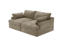 Retreat Tribute Walnut Modular Sofa - 2 Piece color Tribute Walnut