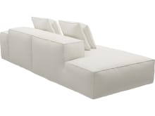 Riley Tribute Shell Modular Sofa - 1x Arm, 1x Armless, 1x Left Terminal color Tribute Shell