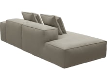 Riley Plaza Natural Modular Sofa - 1x Arm, 1x Armless, 1x Left Terminal color Plaza Natural