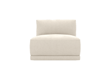 Haven Muse Flax 1 Seater Armless Sofa Module color Muse Flax