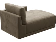 Haven Tribute Walnut Right Arm Facing Chaise Module color Tribute Walnut