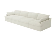Retreat Tribute Shell Modular Sofa - 4 Piece color Tribute Shell
