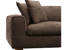 Tully Muse Chocolate Left Arm Facing Chair Module color Muse Chocolate