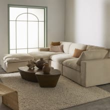 Cloud Deep Chaise Left Module Muse Flax color Muse Flax