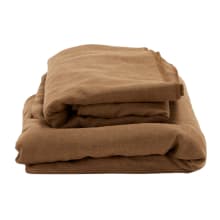 Como Linen Occasional Chair Cover Cocoa - 1 Seater color Linen Cocoa