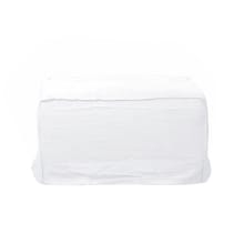 Como Linen Square Ottoman Pure White - 70cm x 70cm color Linen Pure White