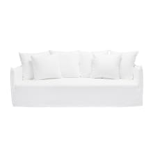 Como Linen Sofa Pure White - 3.5 Seater color Linen Pure White