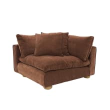 Tully Sofa Modules Slip Covers Muse Rust color Muse Rust