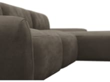 Beckett Muse Mink Chaise Sofa - 3 Seater color Muse Mink