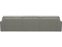 Monica Toorak Pebble Chaise Sofa - 3 Seater color Toorak Pebble
