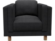 Hayes Plaza Flint Grey Armchair color Plaza Flint Grey