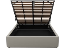 Leo Gas Lift Bed Base View Cream color View Cream