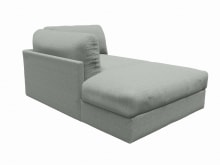Finley Tribute Storm Left Arm Facing Chaise Module color Tribute Storm