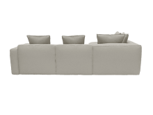 Riley Apt View Cream Sofa - 5 Seater LAF Terminal color View Cream