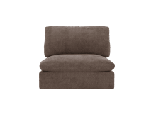 Willow Muse Mink Armless Sofa Module color Muse Mink