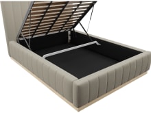 Brentwood Gas Lift Bed Plaza Natural color Plaza Natural