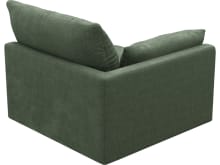 Willow Tribute Dark Jade 1 Seat Left Arm Facing Sofa Module color Tribute Dark Jade