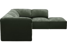 Kai Muse Forest Modular Sofa - 4 Seater and Ottoman color Muse Forest