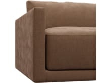 Haven Tribute Chestnut Left Arm Facing Chair Sofa Module color Tribute Chestnut