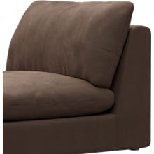 Ludlow Muse Chocolate Armless Sofa Chair Module color Muse Chocolate