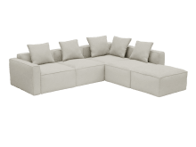 Riley Apt California Ivory Sofa - 5 Seater RAF Terminal color California Ivory