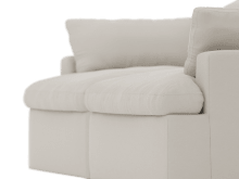 Retreat View Cream Modular Sofa - 2 Piece color View Cream