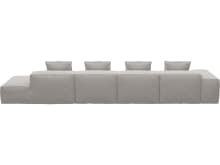 Riley Avon Mineral Modular Sofa - 1x Arm, 3x Armless, 1x Right Terminal color Avon Mineral