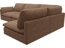 Willow Tribute Chestnut Corner Sofa - 4 Seater RAF Terminal color Tribute Chestnut