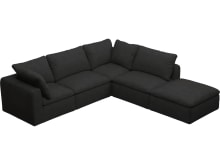Cloud California Charcoal Modular Sofa - 5 Piece color California Charcoal