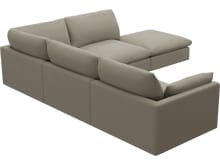 Willow Plaza Natural Modular Sofa - 5 Seater RAF Terminal color Plaza Natural