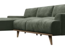 Dane Muse Forest Chaise Sofa - 3 Seater color Muse Forest