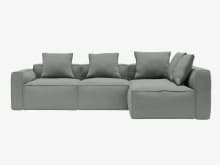 Riley Apt Tribute Storm Corner Sofa - 4 Seater RAF Terminal color Tribute Storm