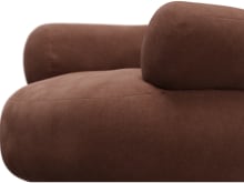 Colette Muse Rust Swivel Armchair color Muse Rust