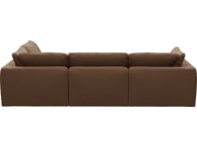 Cloud Deep Tribute Chestnut Modular Sofa - 4 Piece color Tribute Chestnut