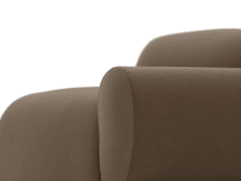 Malmo Blaze Mocha 1 Seat Right Arm Facing Sofa Module color Blaze Mocha