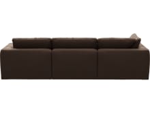Cloud Deep Muse Chocolate Modular Sofa - 3 Seater Chaise color Muse Chocolate