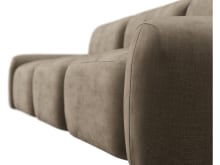 Beckett Tribute Walnut Modular Sofa - 3 Seater color Tribute Walnut