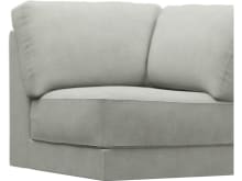 Monica Toorak Pebble Corner Sofa Chair Module color Toorak Pebble