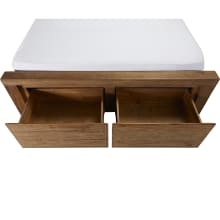 Hobart Bookend Storage Bed Frame color Rustic Brown